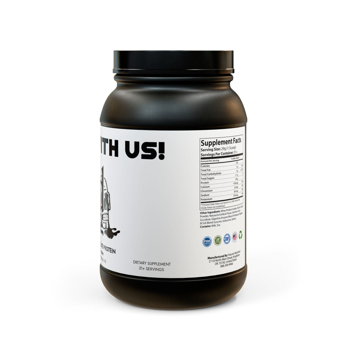 Whey Isolate Protein Supplement (907g, 2lb) by Solana Deads