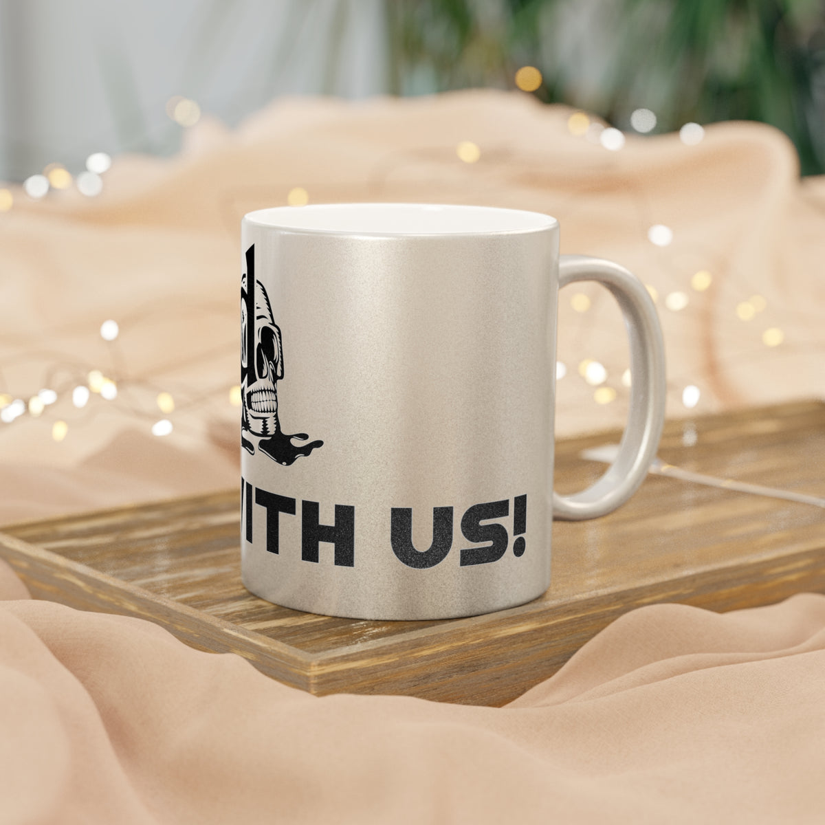 Metallic Skull Mug - Rise With Us