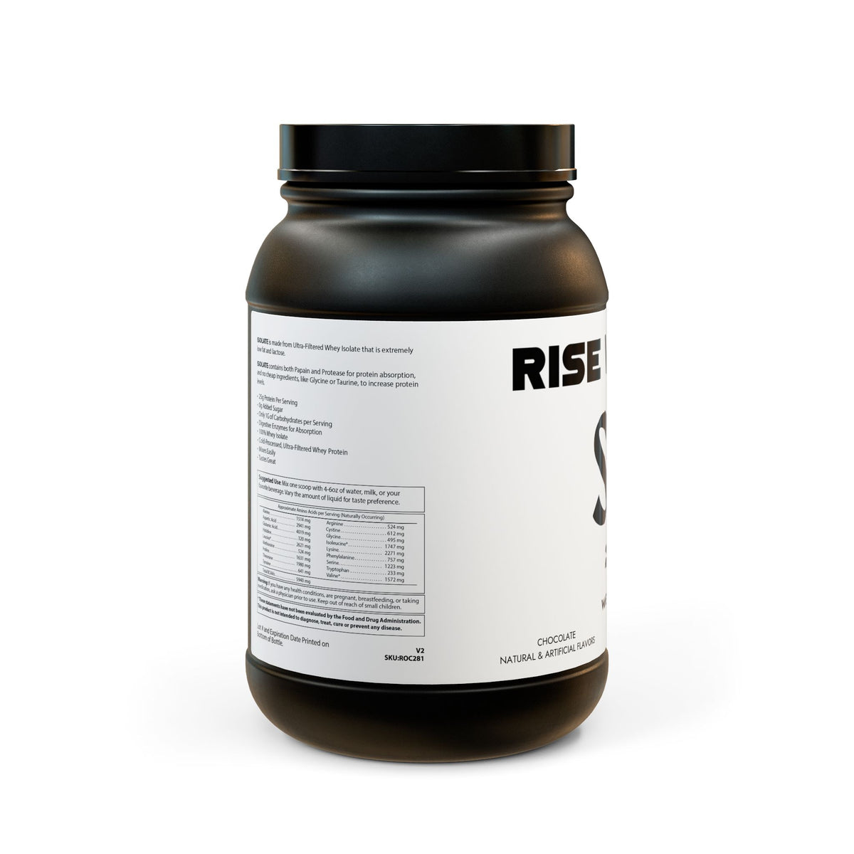 Whey Isolate Protein Supplement (907g, 2lb) by Solana Deads