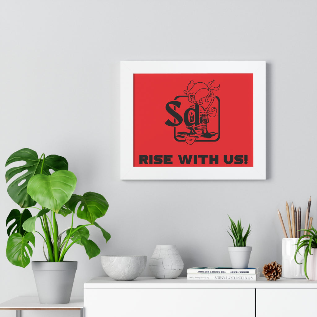 Solana Deads Motivational Wall Art: Framed Horizontal Poster,