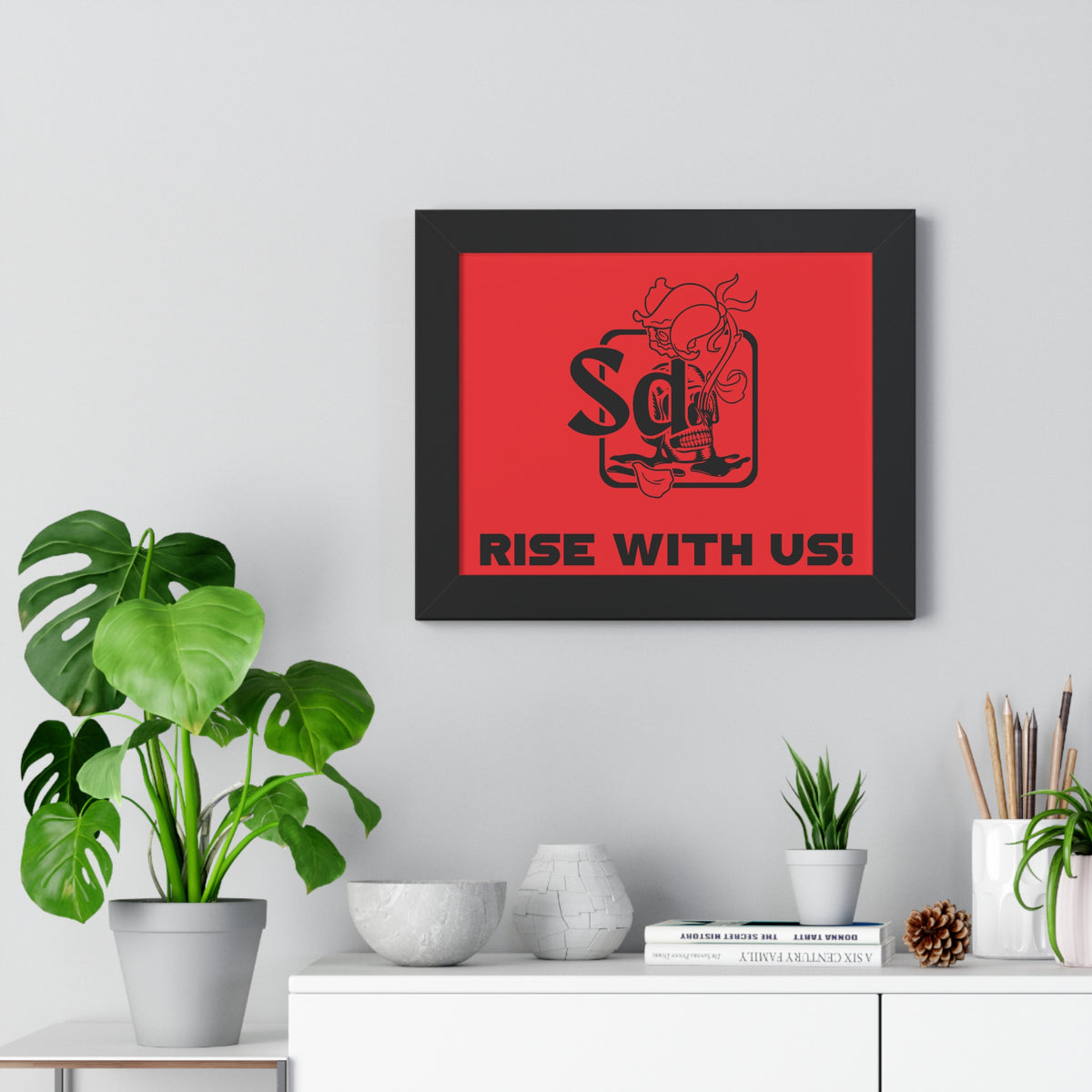 Solana Deads Motivational Wall Art: Framed Horizontal Poster,