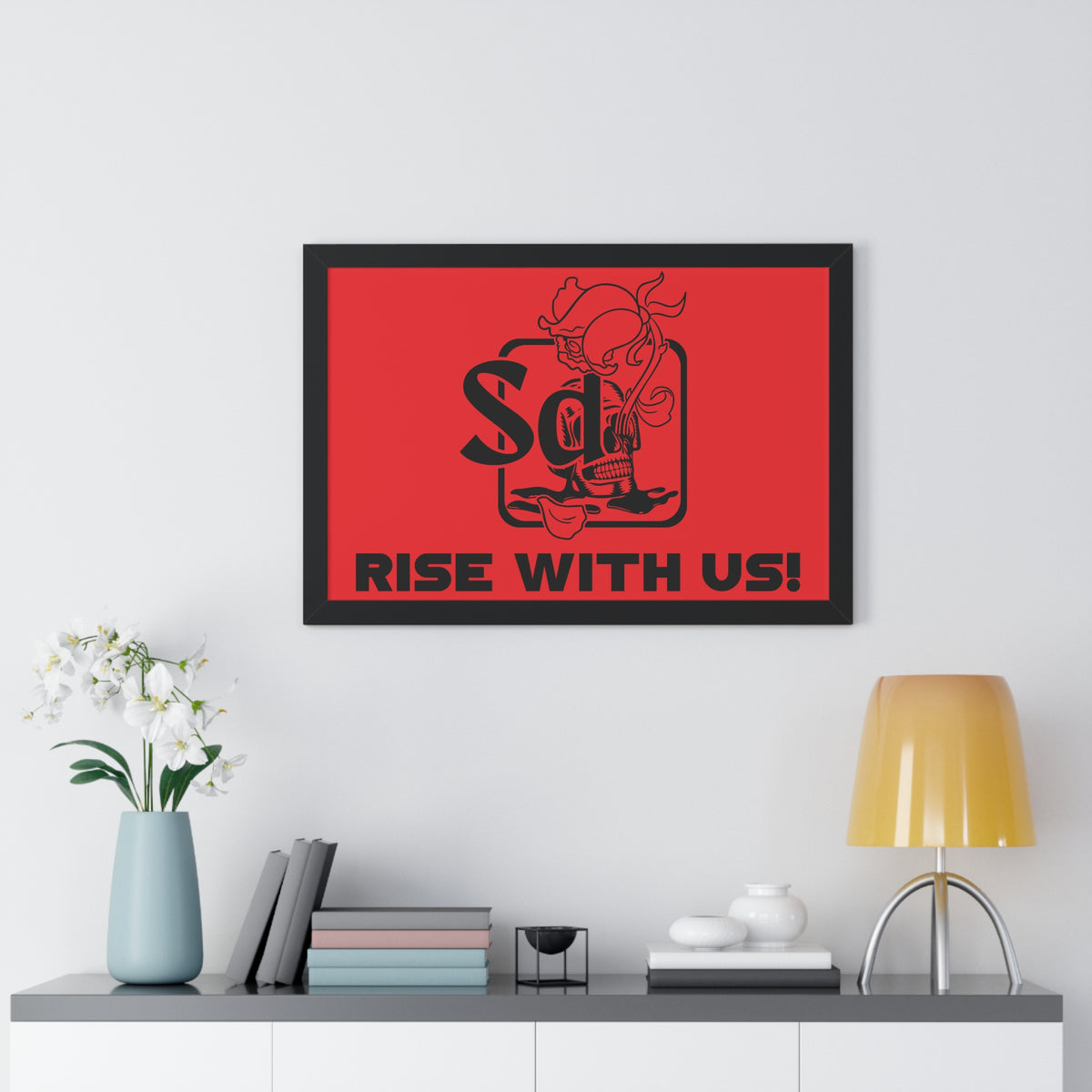 Solana Deads Motivational Wall Art: Framed Horizontal Poster,