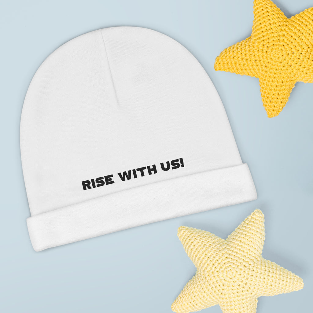 RISE WITH US! Baby Beanie | Modern Baby Fashion