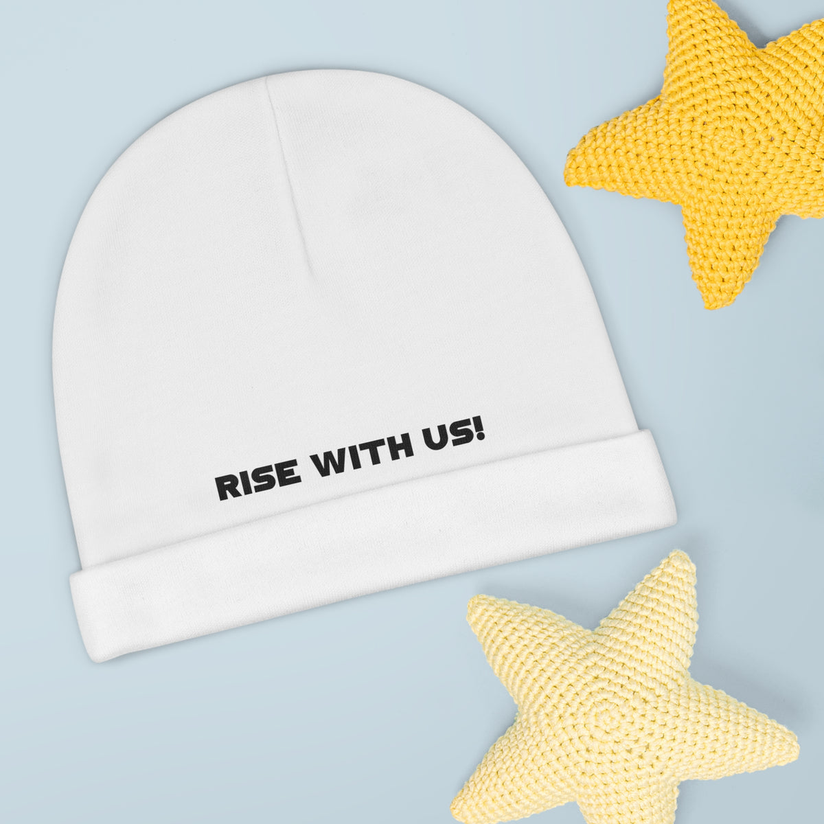 RISE WITH US! Baby Beanie | Modern Baby Fashion