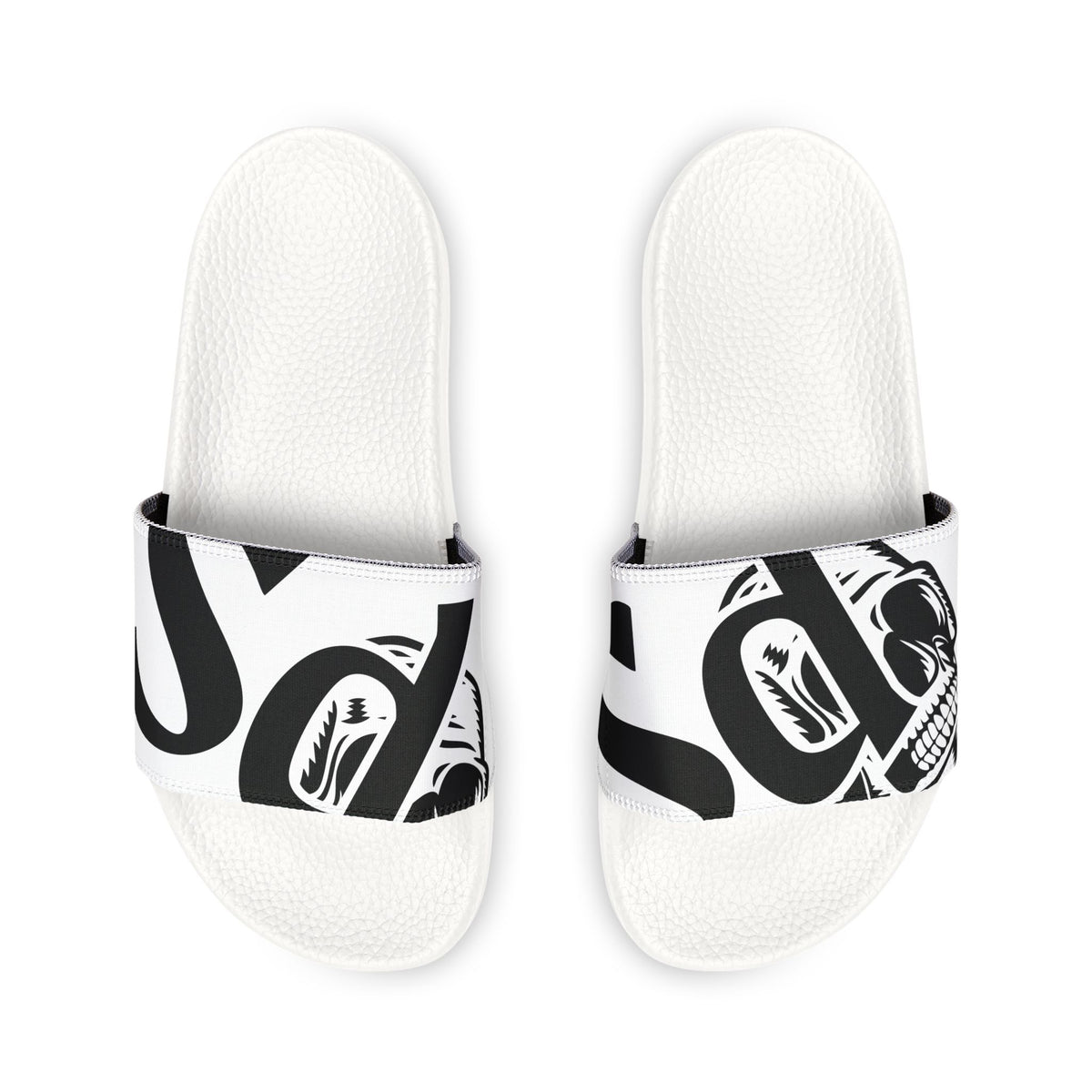 Men's Graphic Slide Sandals — Removable Strap,