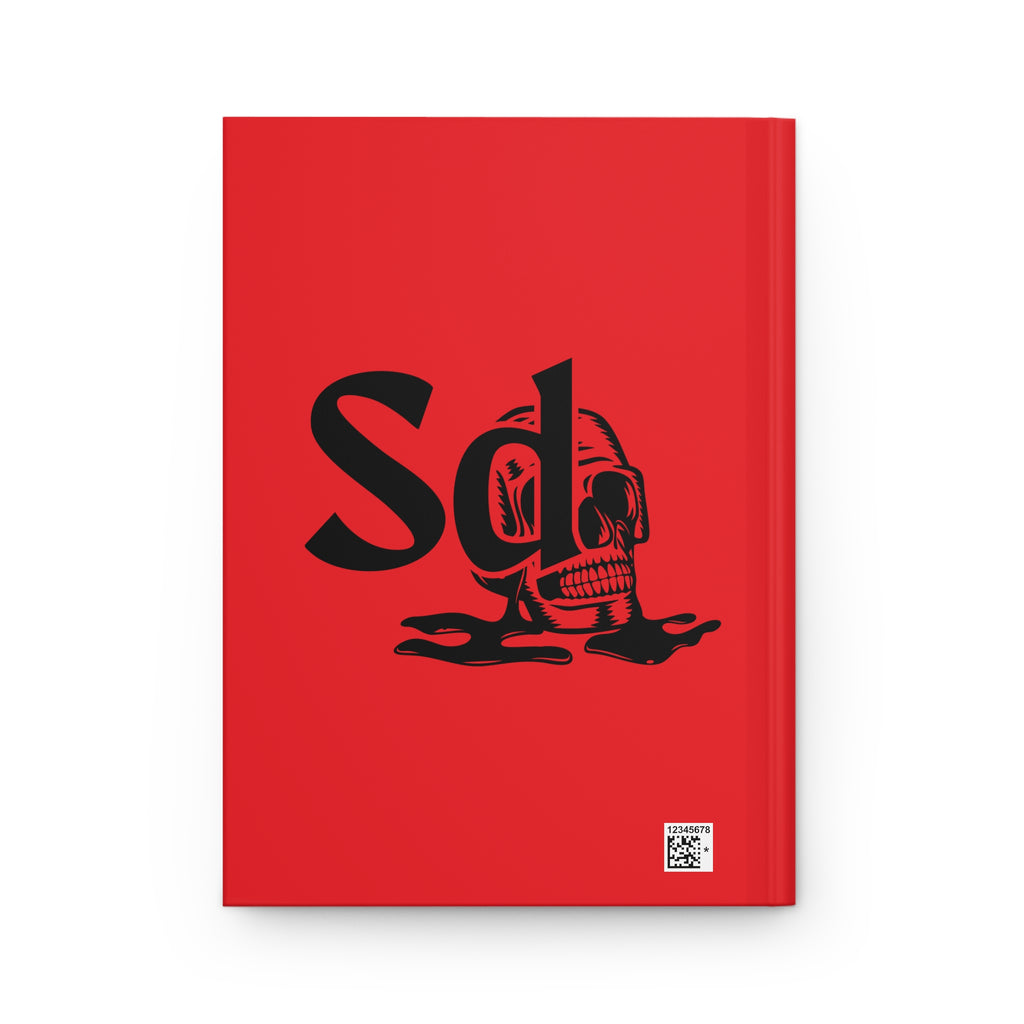 Hardcover Journal — 'Solana Deads' Skull Logo Red Notebook