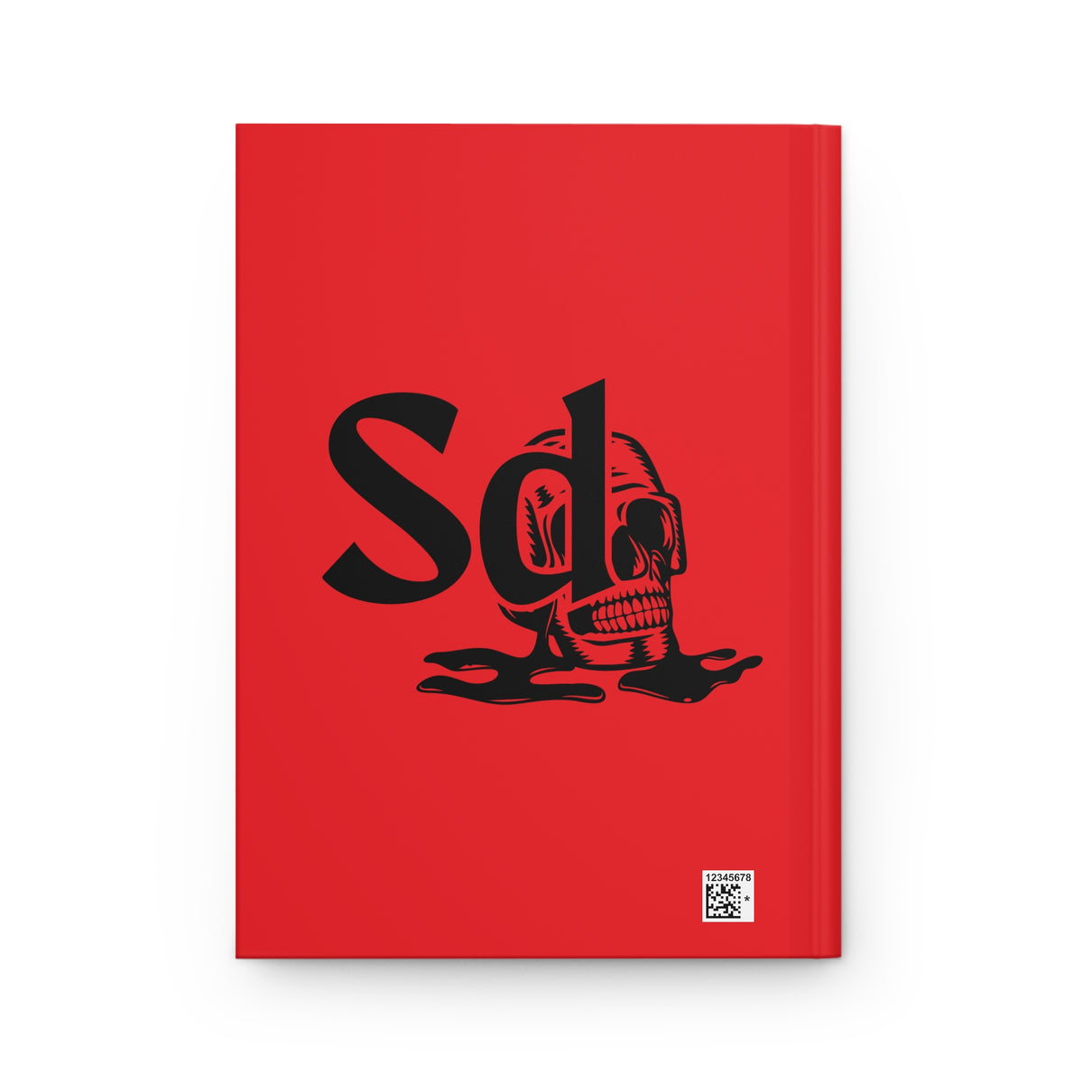 Hardcover Journal — 'Solana Deads' Skull Logo Red Notebook