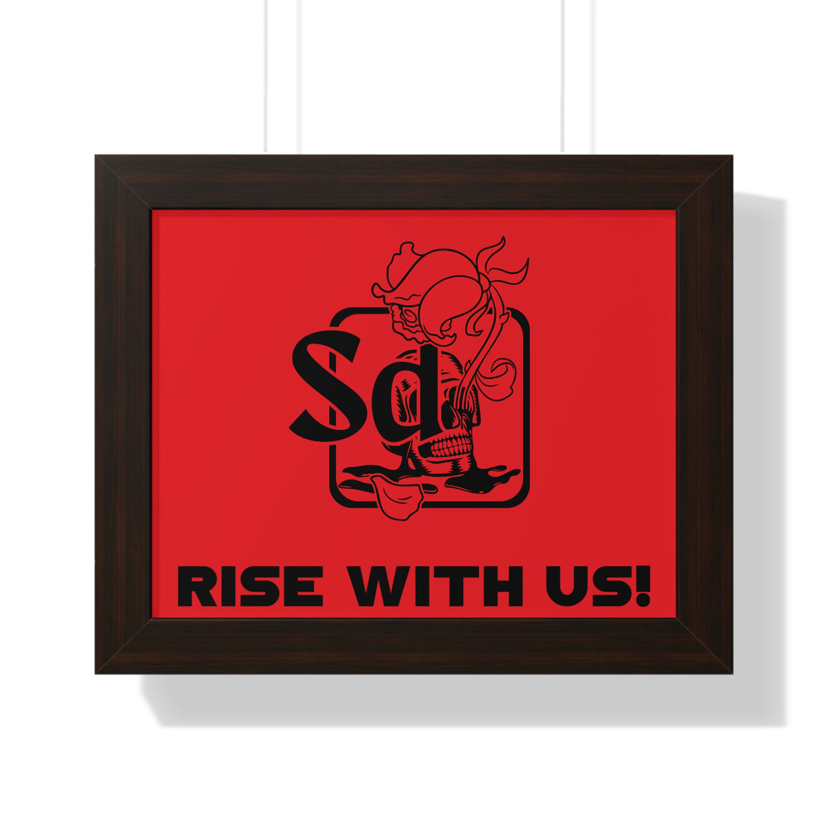 Solana Deads Motivational Wall Art: Framed Horizontal Poster,