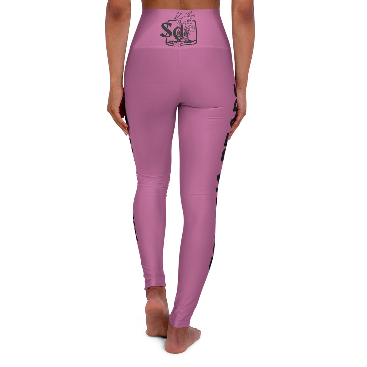 High Waisted Yoga Leggings with Motivational Design, Fitness Apparel, Athleisure Pants, Workout Gear, Gift for Yoga Lovers