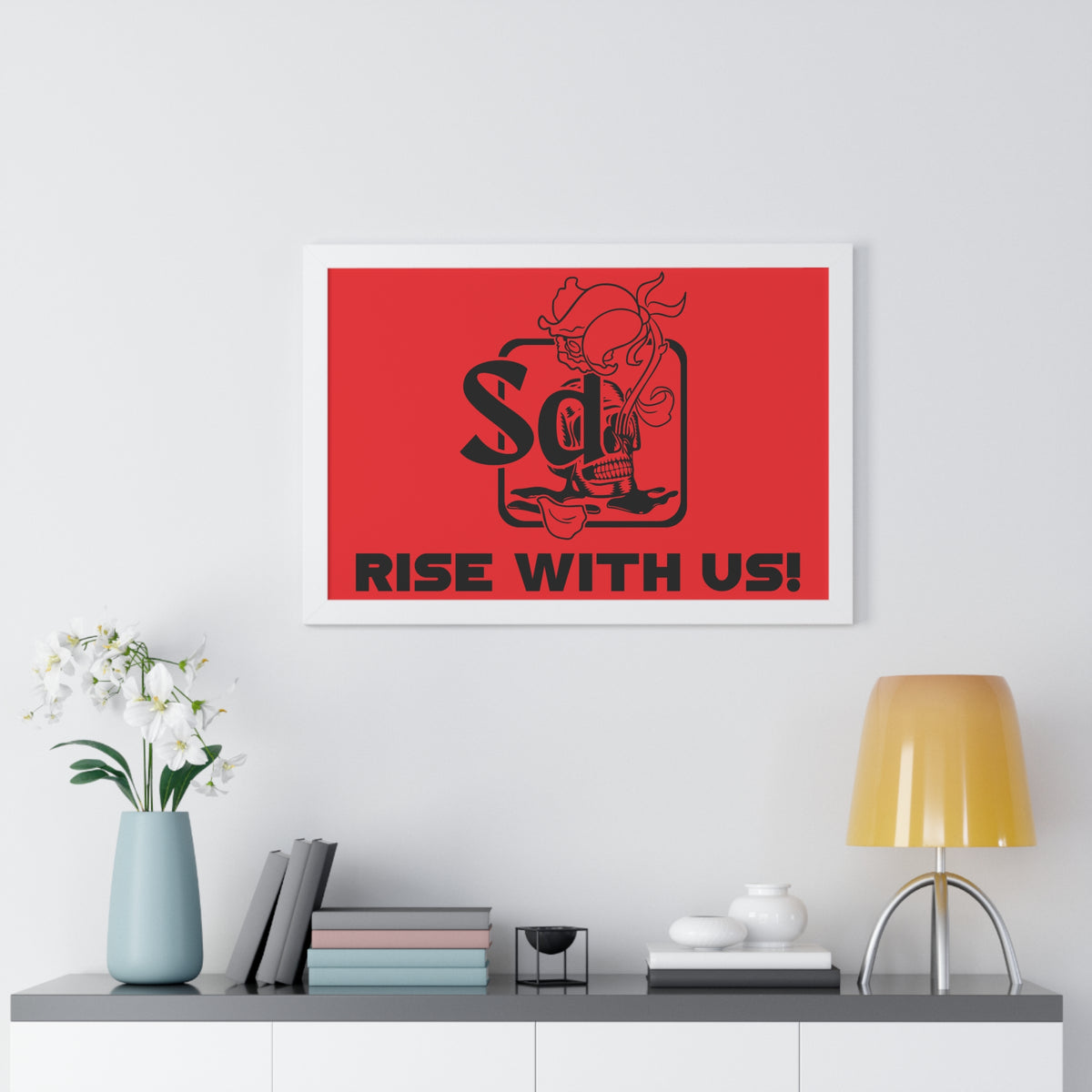 Solana Deads Motivational Wall Art: Framed Horizontal Poster,
