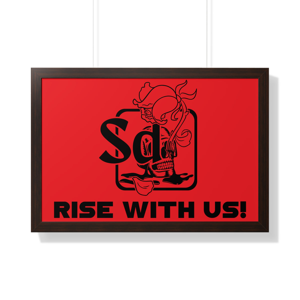 Solana Deads Motivational Wall Art: Framed Horizontal Poster,