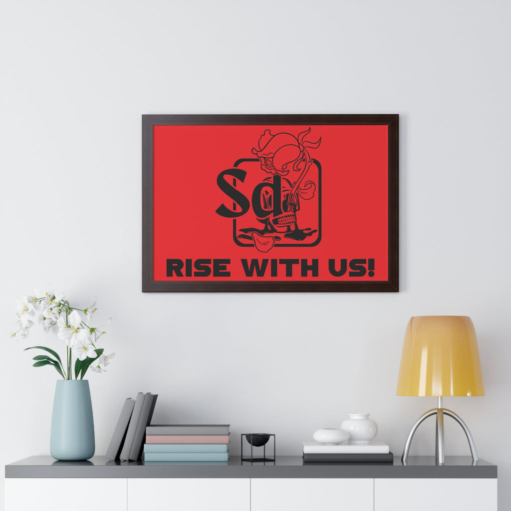 Solana Deads Motivational Wall Art: Framed Horizontal Poster,