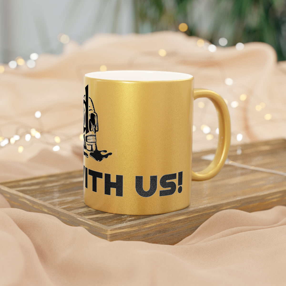 Metallic Skull Mug - Rise With Us