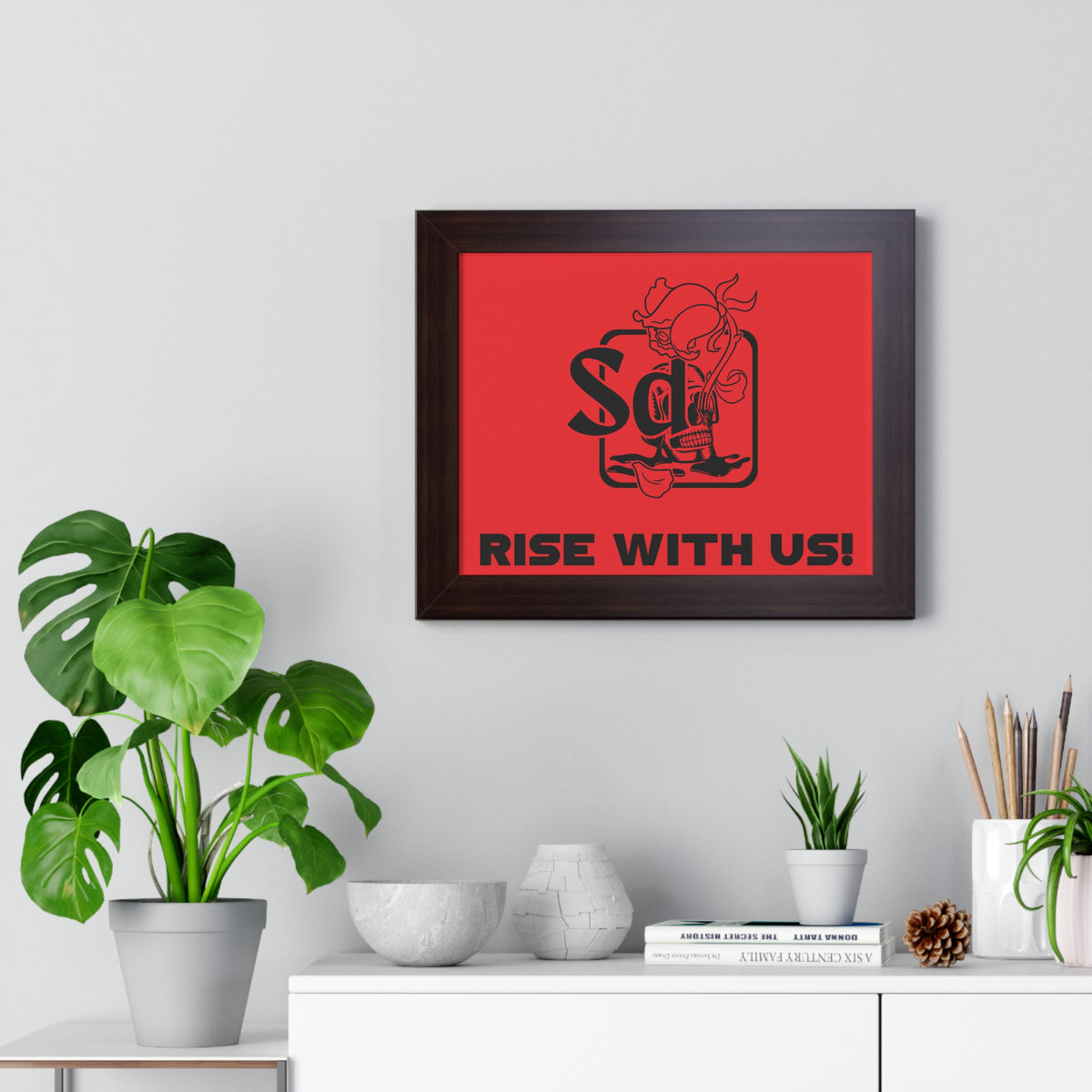 Solana Deads Motivational Wall Art: Framed Horizontal Poster,