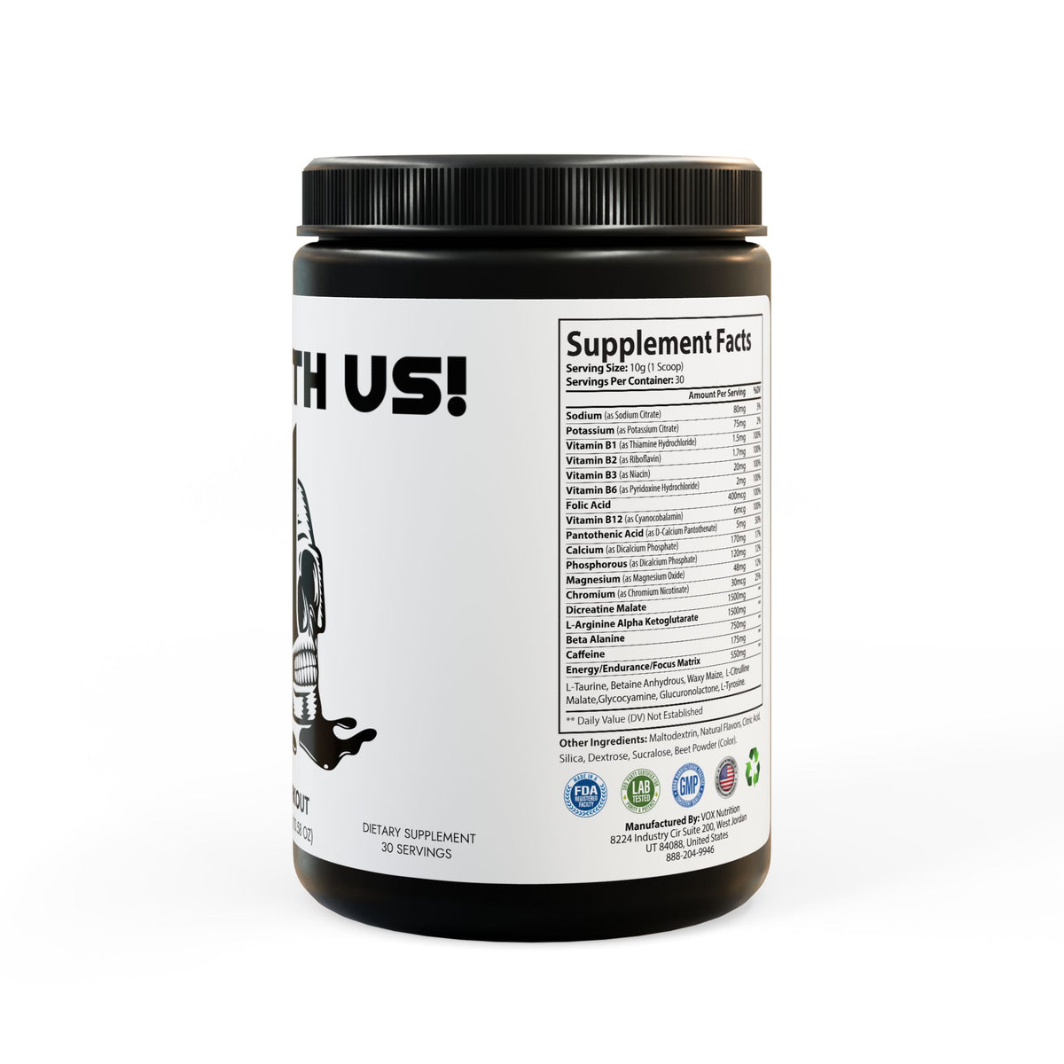 Pre-Workout Supplement, Watermelon (300g, 10.58oz) by Solana Deads