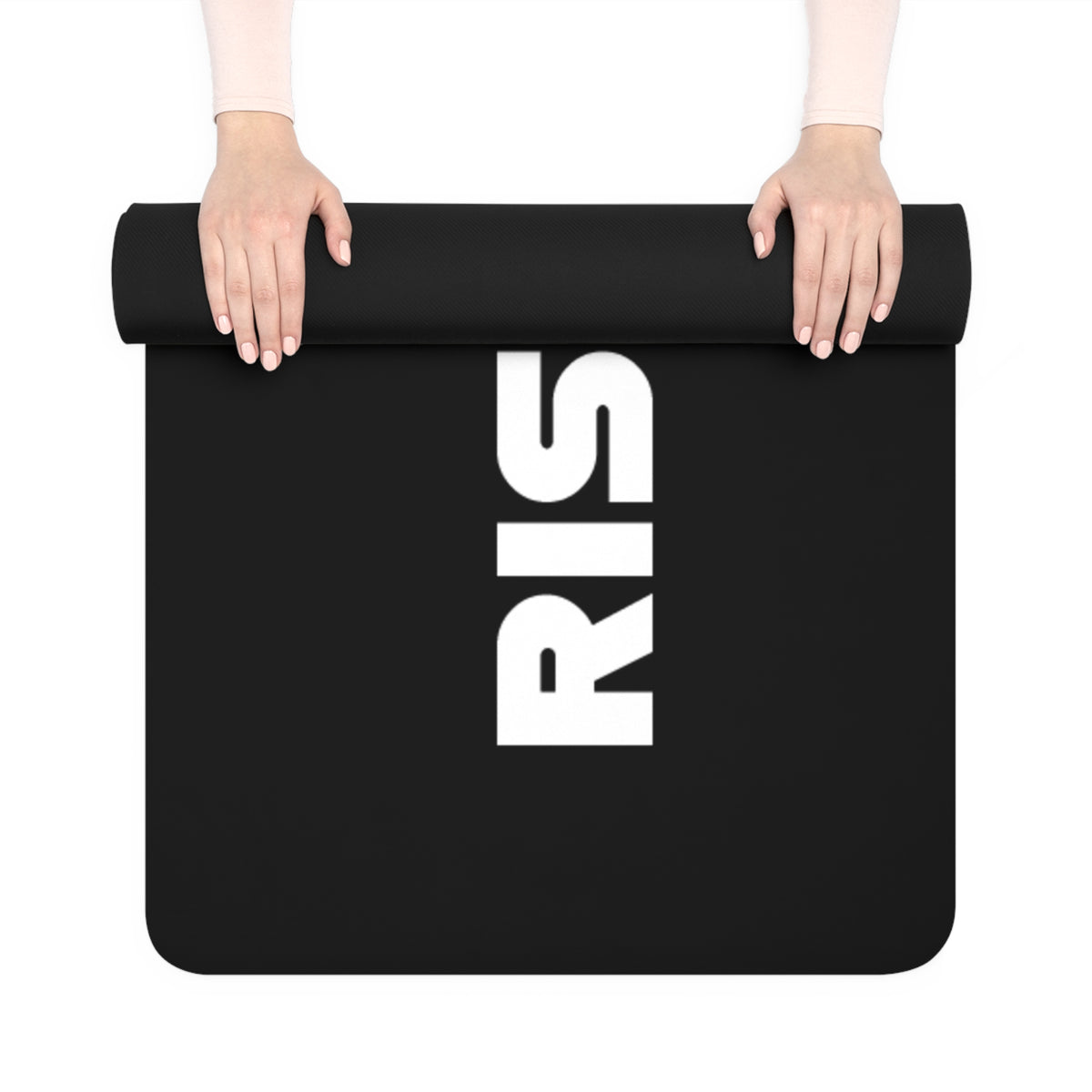 Rise With Us Rubber Yoga Mat for Home & Studio, Fitness Gift, Exercise Mat, Meditation Mat, Yoga Lover Present