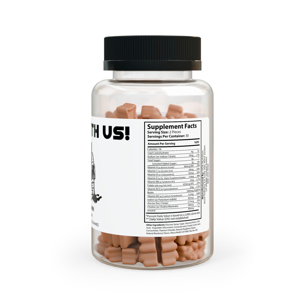 Hair Vitamin Gummies (60 Gummies) by Solana Deads