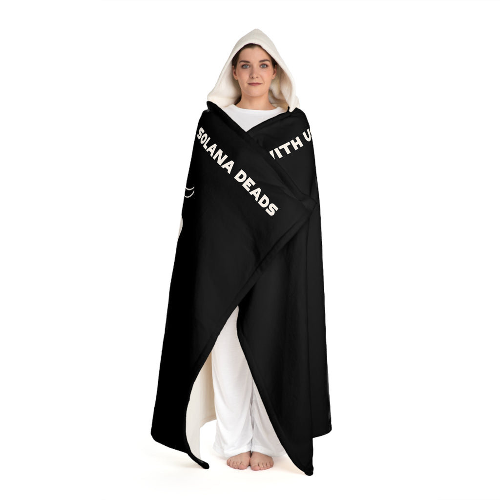 Sherpa Fleece Hooded Blanket - Solana Deads Designer